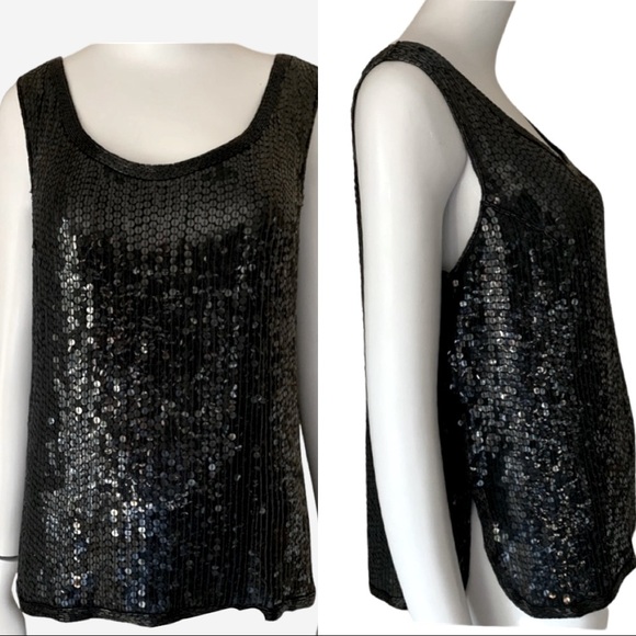 Judith Ann Creations Tops - Vintage 100% Silk Sequins Beaded Sleeveless Top by Judith Ann Creations Formal